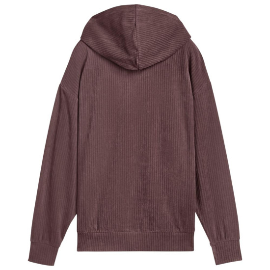 Puma Γυναικείο φούτερ Essentials Elevated Comfort Velour Rib Hoodie